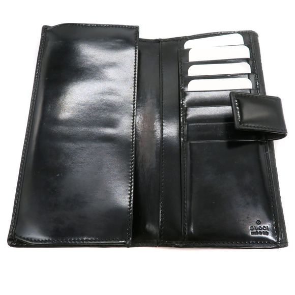 Gucci Double hook Long Wallet Black GG Imprime - Picture 7 of 8